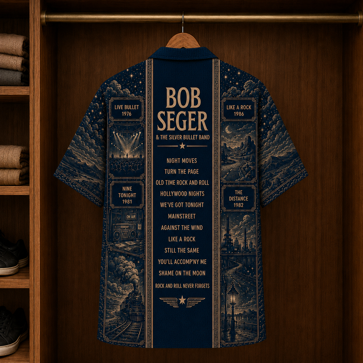 Bob Seger Luxury Hawaiian Shirt - Designer Brand Inspired Hawaiian Special Edition