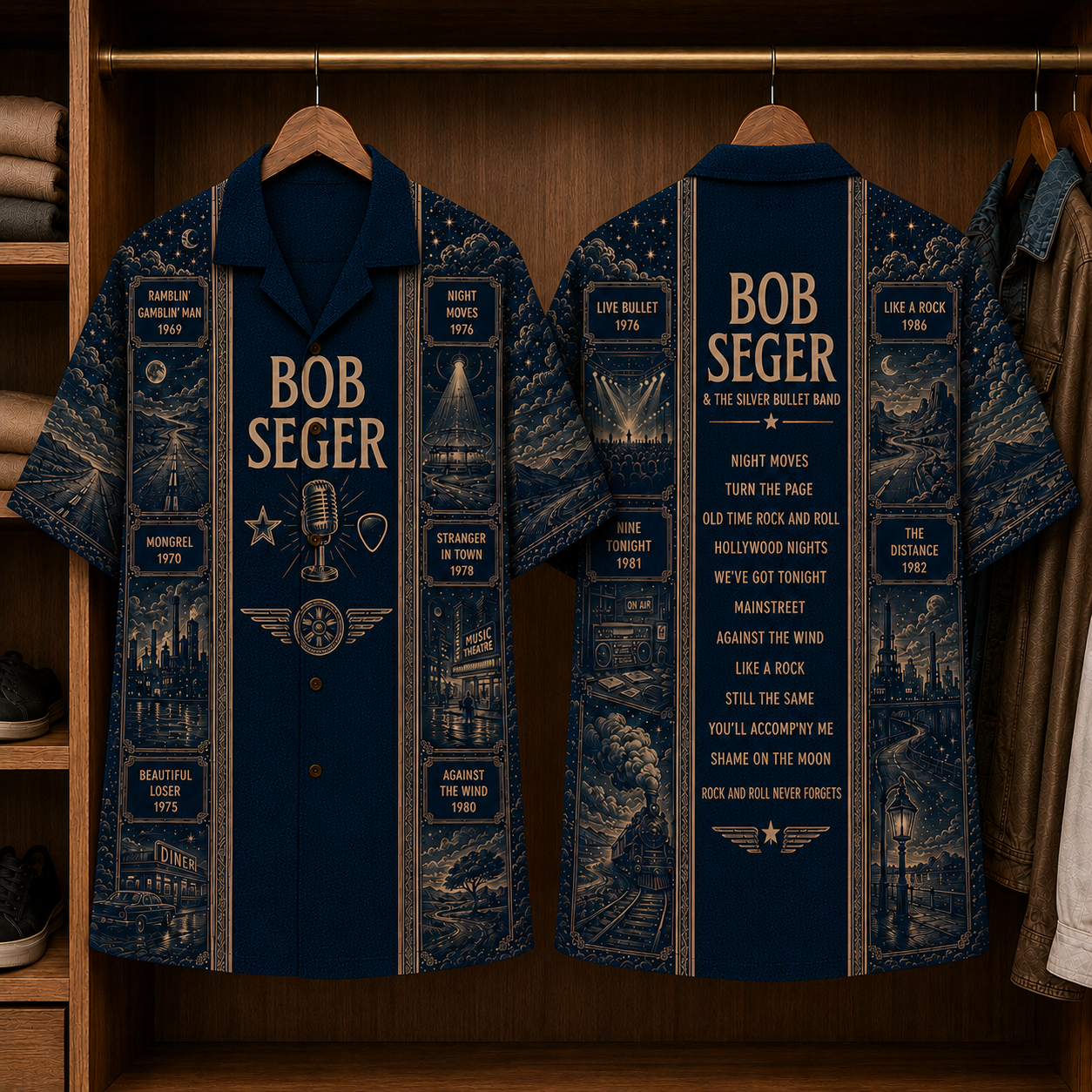 Bob Seger Luxury Hawaiian Shirt - Designer Brand Inspired Hawaiian Special Edition