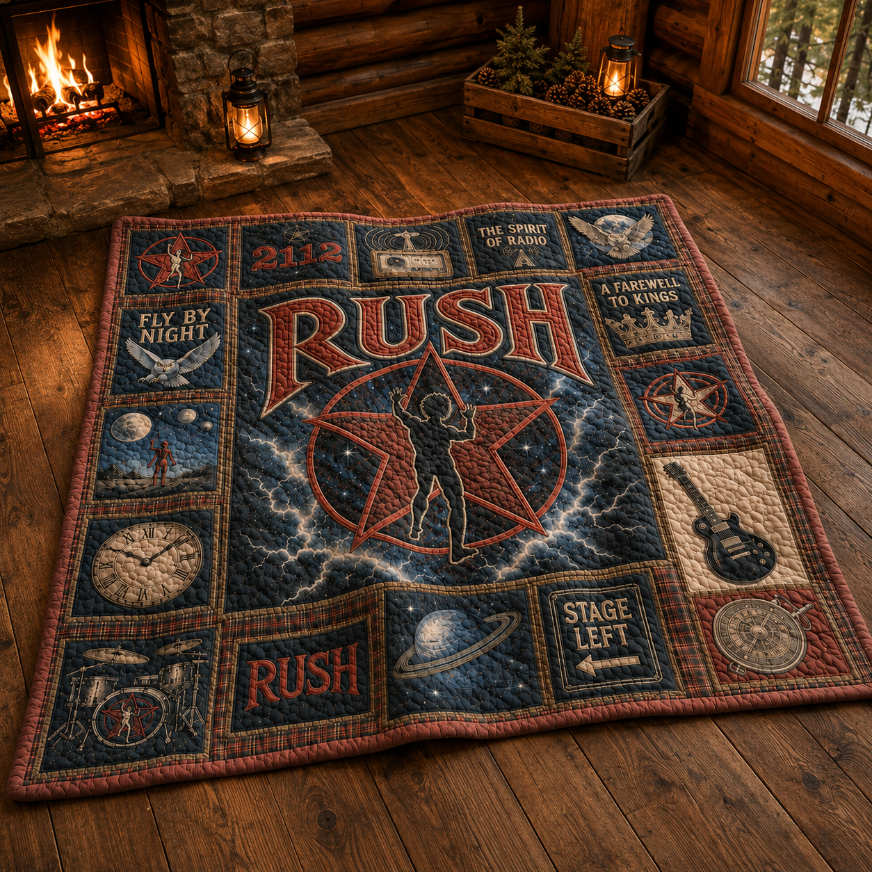 Rush Quilt Blanket – A Psychedelic Journey in Every Stitch