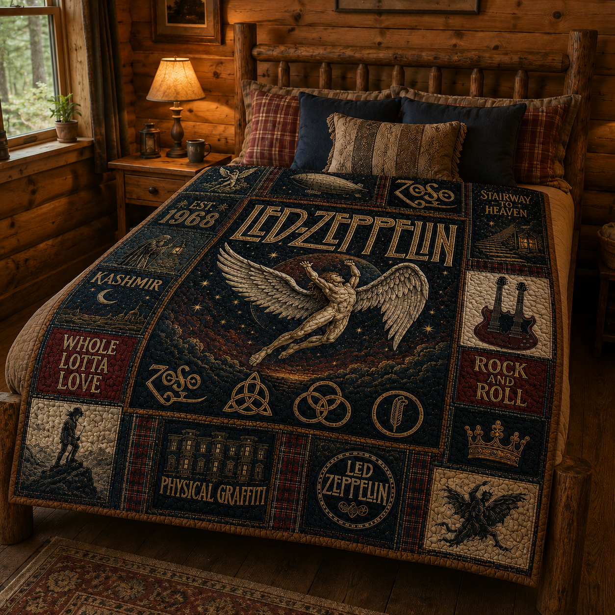 Led Zeppelin Quilt Blanket – A Psychedelic Journey in Every Stitch