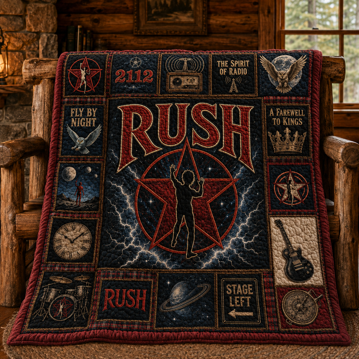 Rush Quilt Blanket – A Psychedelic Journey in Every Stitch