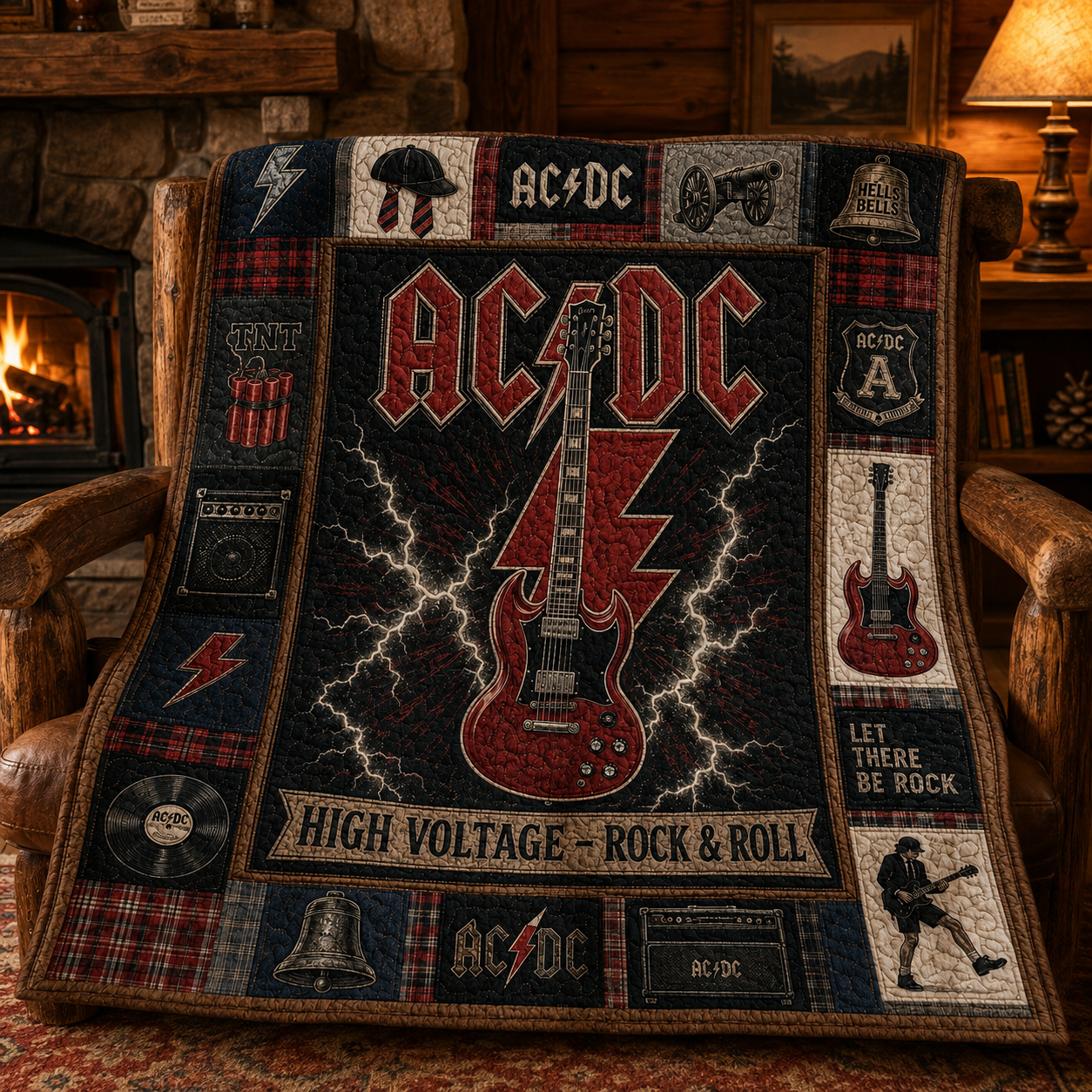 ACDC Quilt Blanket – A Psychedelic Journey in Every Stitch
