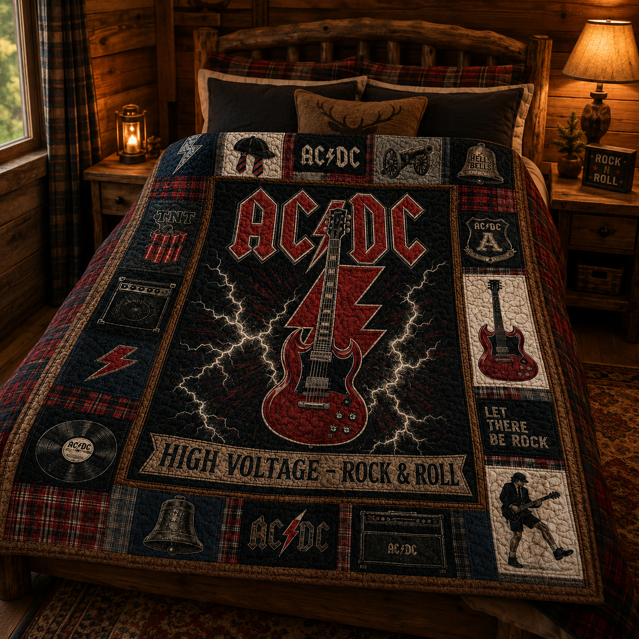 ACDC Quilt Blanket – A Psychedelic Journey in Every Stitch