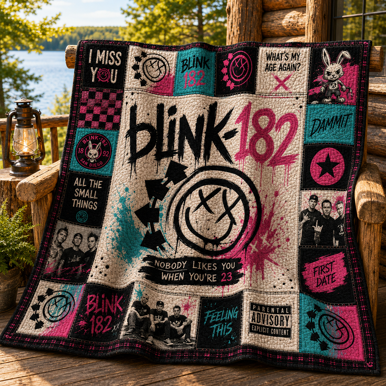 Blink-182 Quilt Blanket – A Journey in Every Stitch