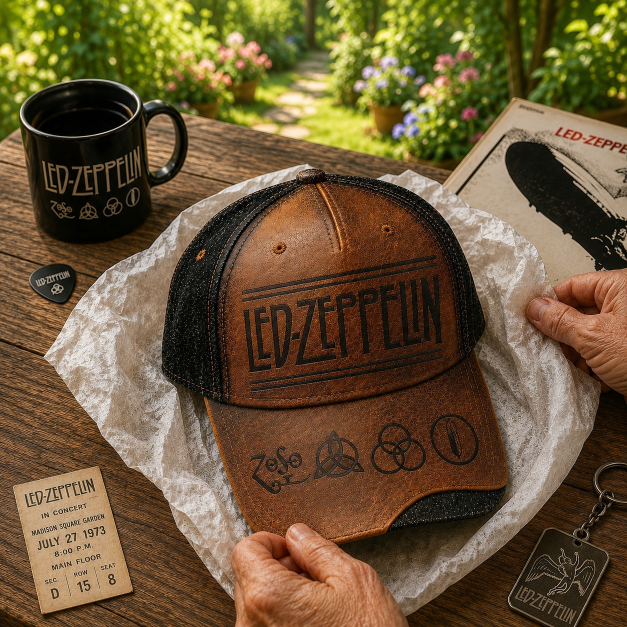 Led Zeppelin Iconic Classic Cap – Retro Vintage Classic Cap (With Box)