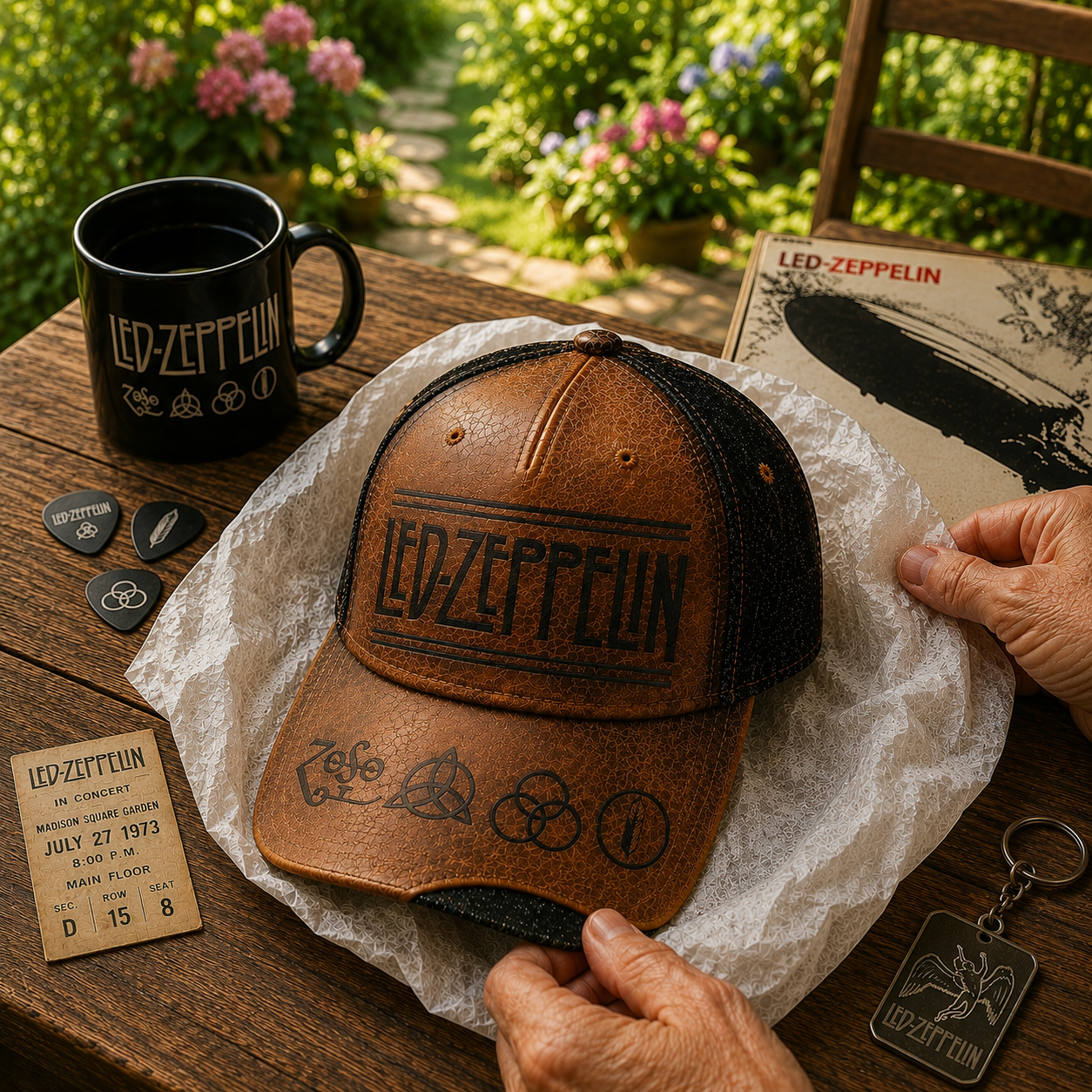 Led Zeppelin Iconic Classic Cap – Retro Vintage Classic Cap (With Box)