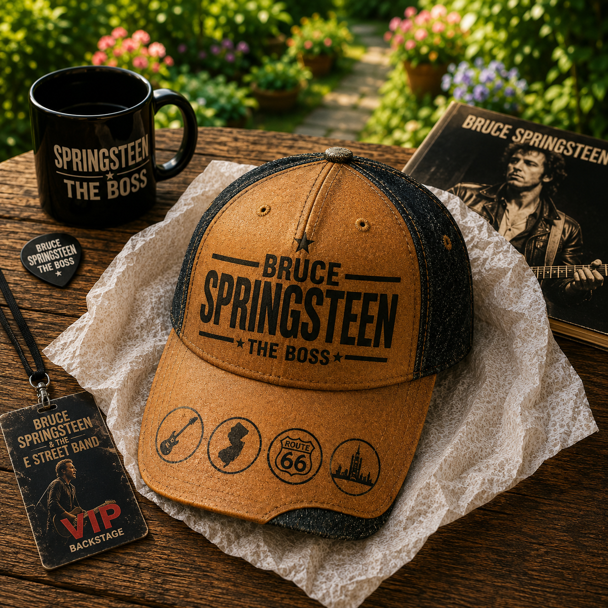 Bruce Springsteen Iconic Classic Cap – Retro Vintage Classic Cap (With Box)