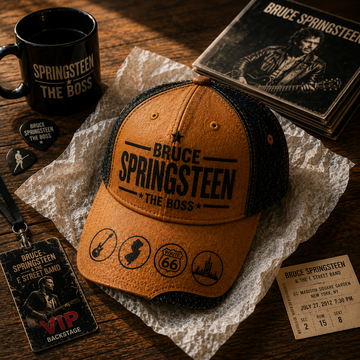 Bruce Springsteen Iconic Classic Cap – Retro Vintage Classic Cap (With Box)