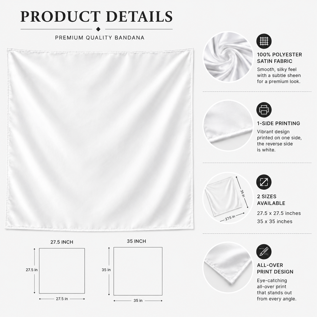 Led Zeppelin Bandana – Vintage Zoso Symbols & Icarus Design Rock Bandana for Classic Rock Fans
