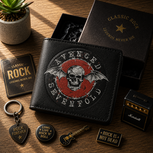 Avenged Sevenfold Deathbat Wallet – Heavy Metal Inspired Leather Wallet (With Box)