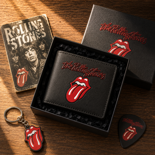 The Rolling Stones Tongue Wallet – Classic Rock Inspired Leather Wallet (With Box)