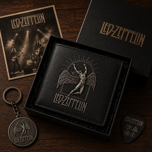 Led Zeppelin Angel Wallet – Classic Rock Inspired Leather Wallet (With Box)