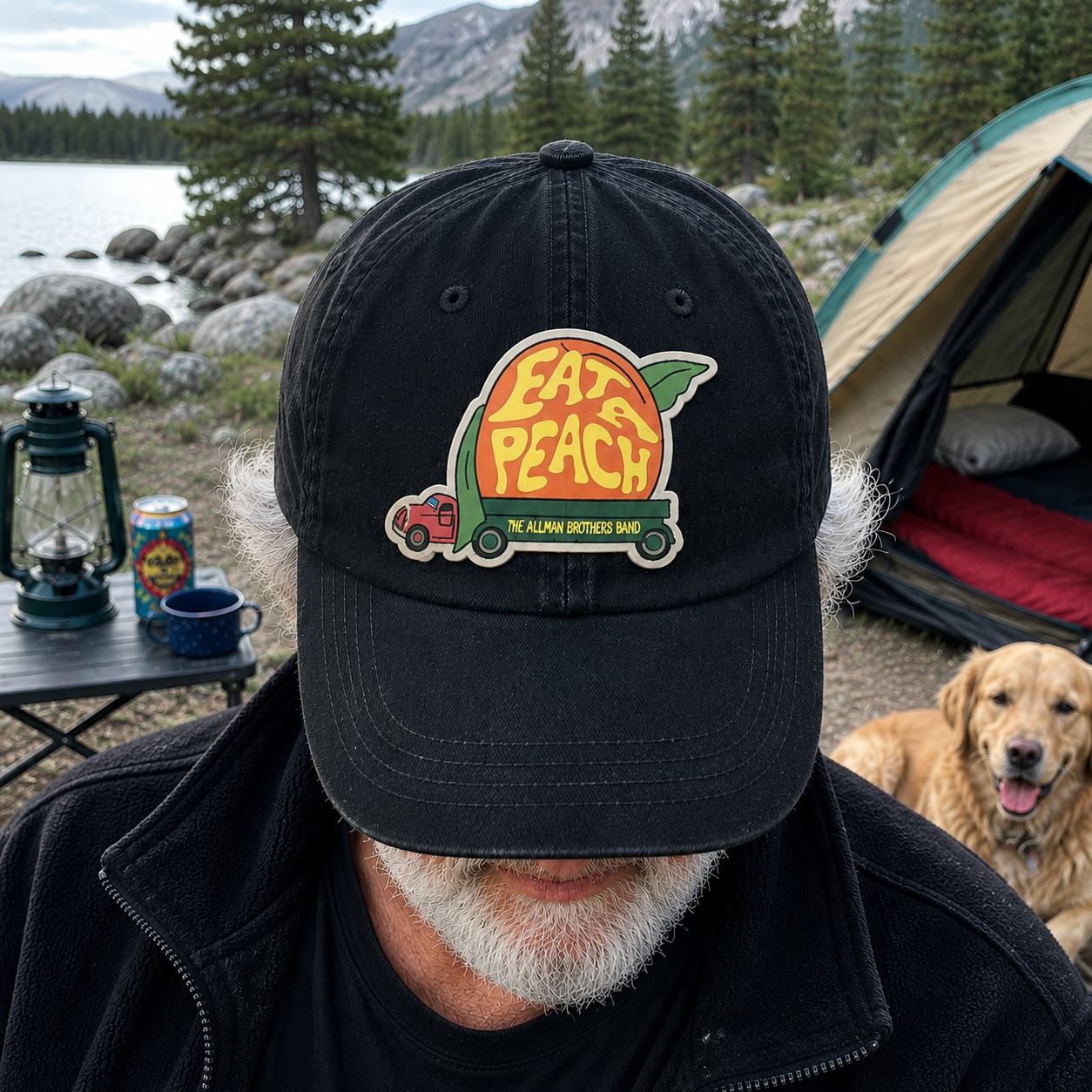 The Allman Brothers Band Eat A Peach Vintage Cap – Retro Southern Rock Denim Dad Hat Gift