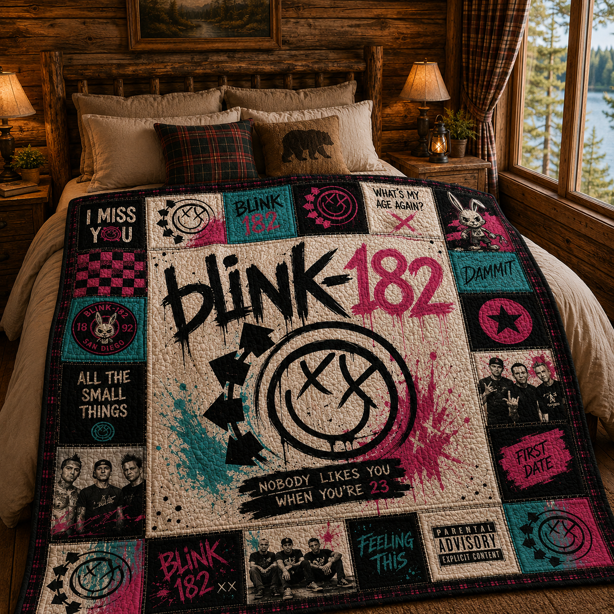 Blink-182 Quilt Blanket – A Journey in Every Stitch