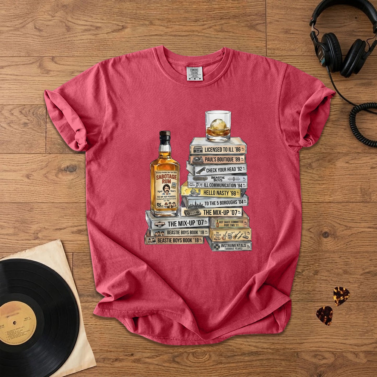 Beastie Boys Cassette Album Collection T-Shirt – Retro Rock Music Beastie Boys Merch Tee