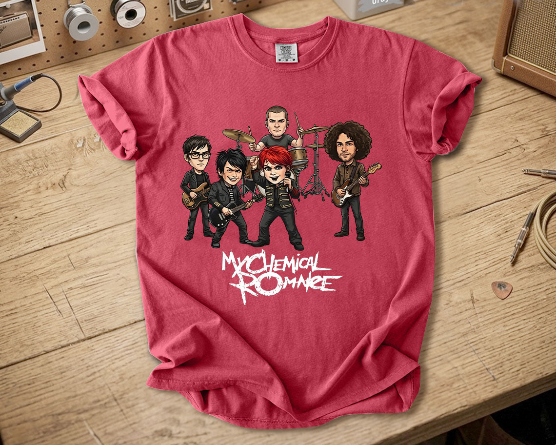 My Chemical Romance Comfort Colors Tee – Band Members Tribute Classic Emo Rock Shirt