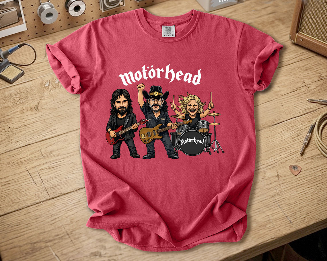 Motörhead Comfort Colors Tee – Lemmy Kilmister Band Members Tribute Classic Rock Shirt