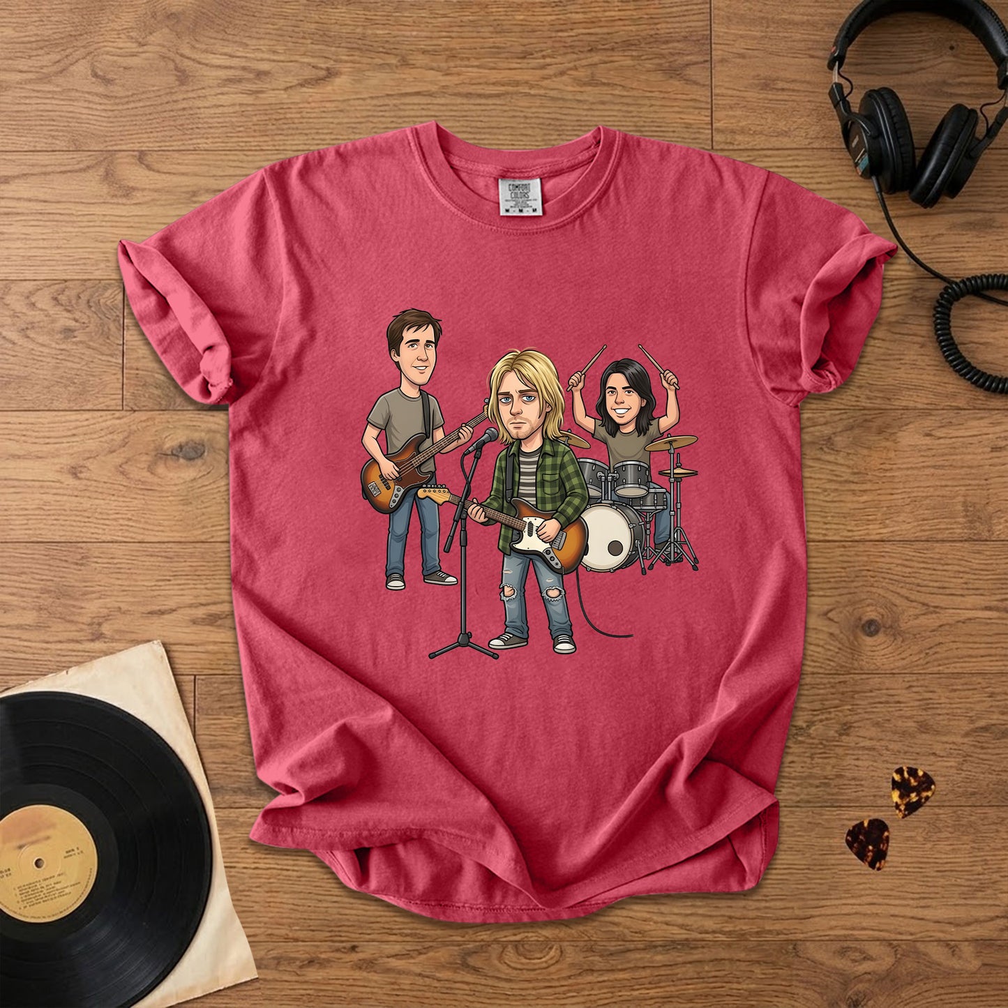 Nirvana Vintage Grunge Band Graphic T-Shirt – Retro Music Fan Comfort Tee