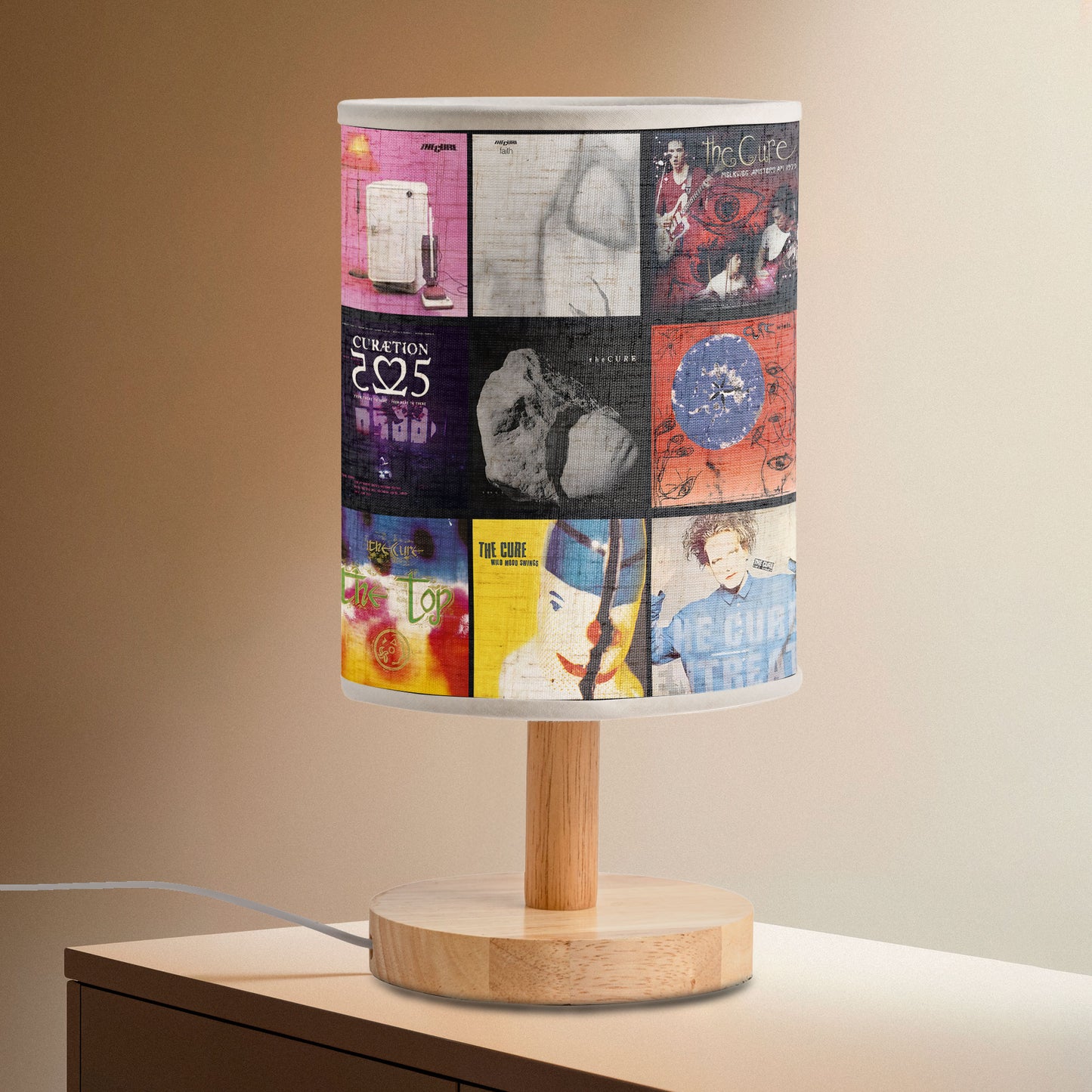 The Cure Album Art Fabric Lamp