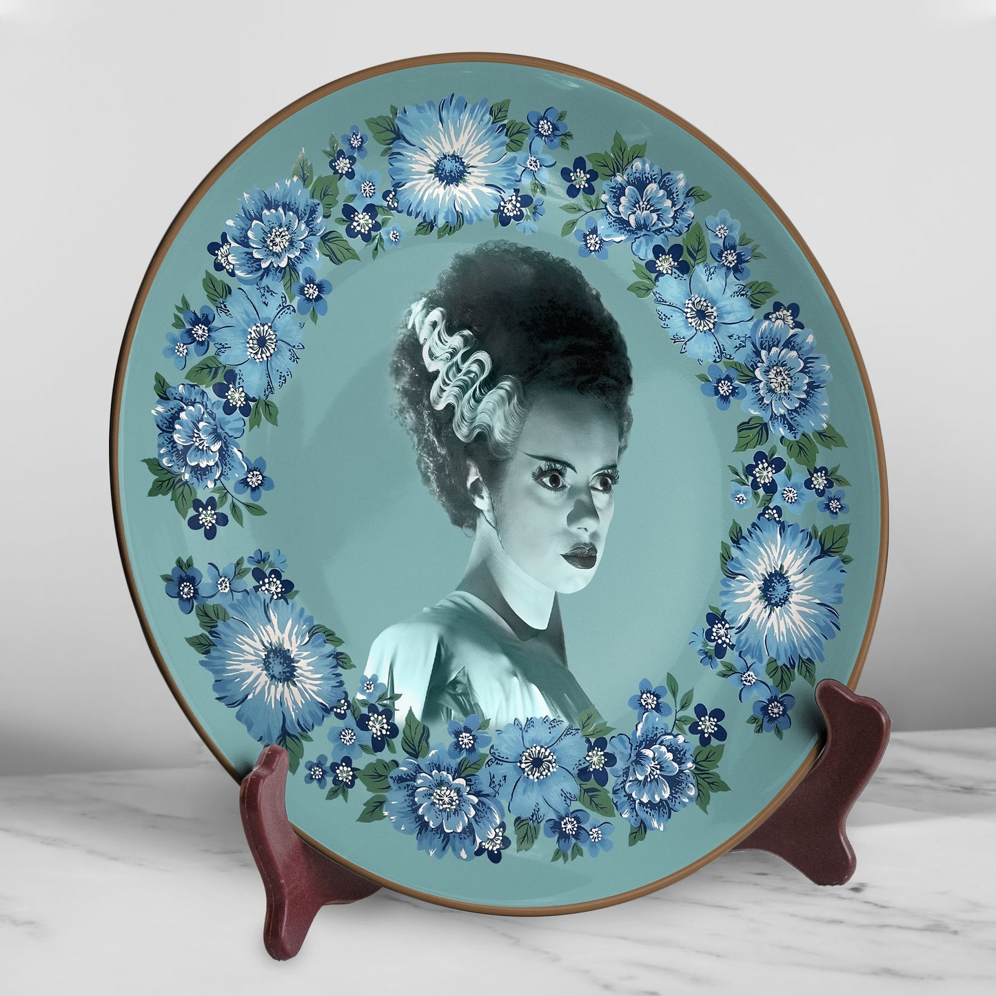Gothic Elegance – Bride of Frankenstein Decorative Plate