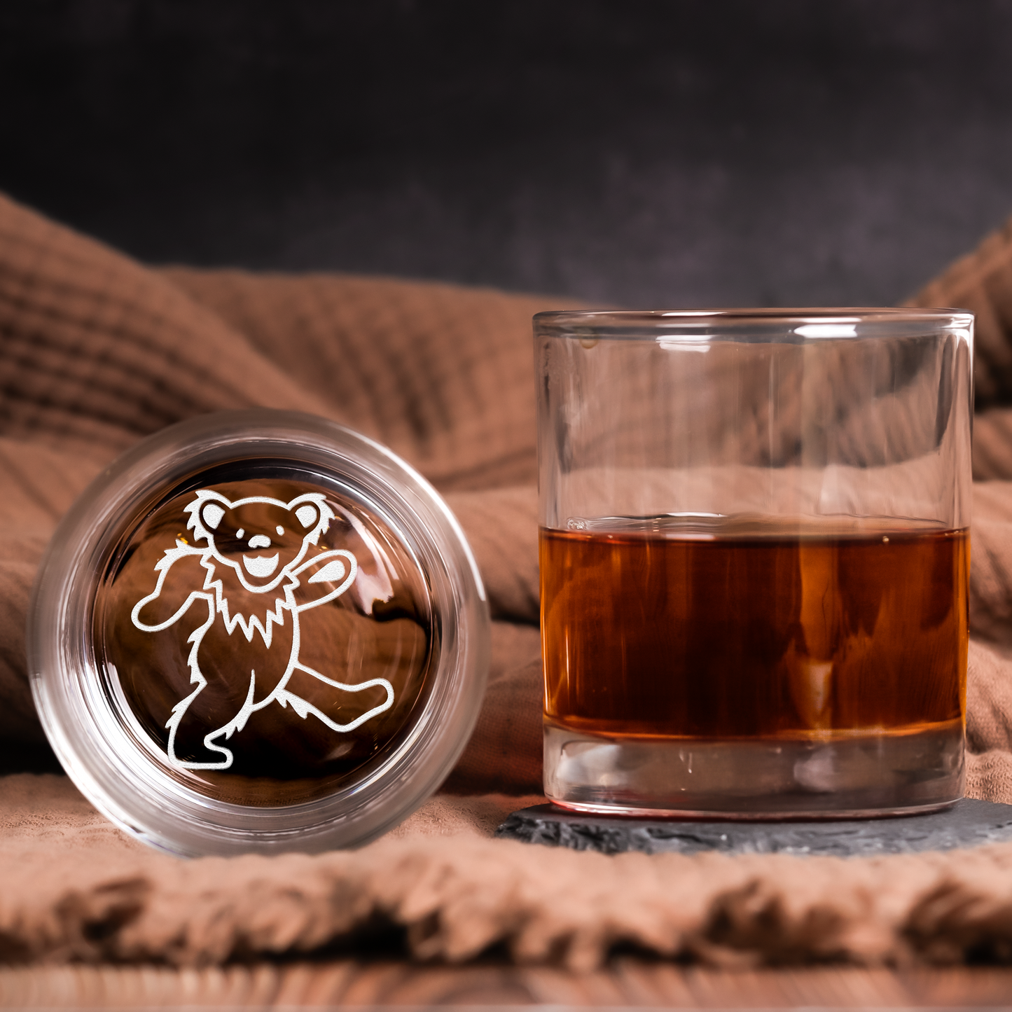Grateful Dead Collection Engraved Whiskey Glass - Multiple Designs Available ( With Gift Box )
