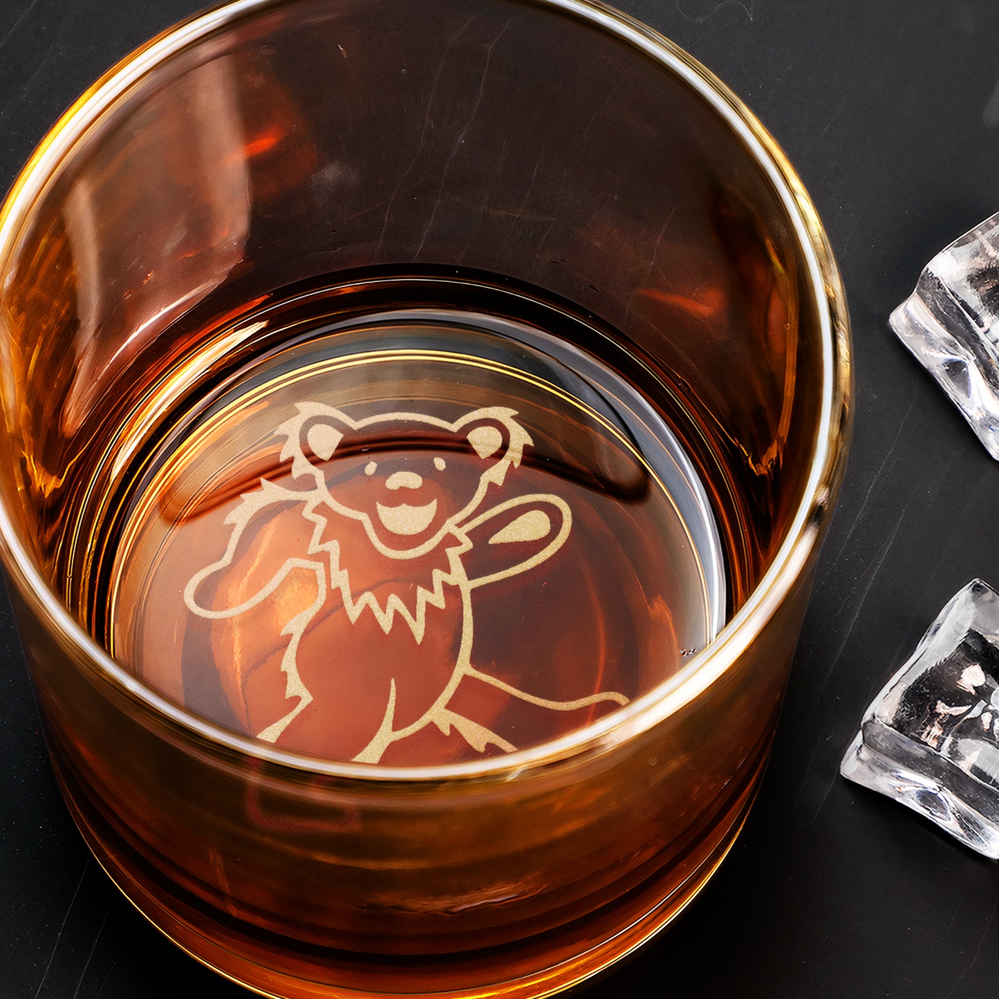 Grateful Dead Collection Engraved Whiskey Glass - Multiple Designs Available ( With Gift Box )