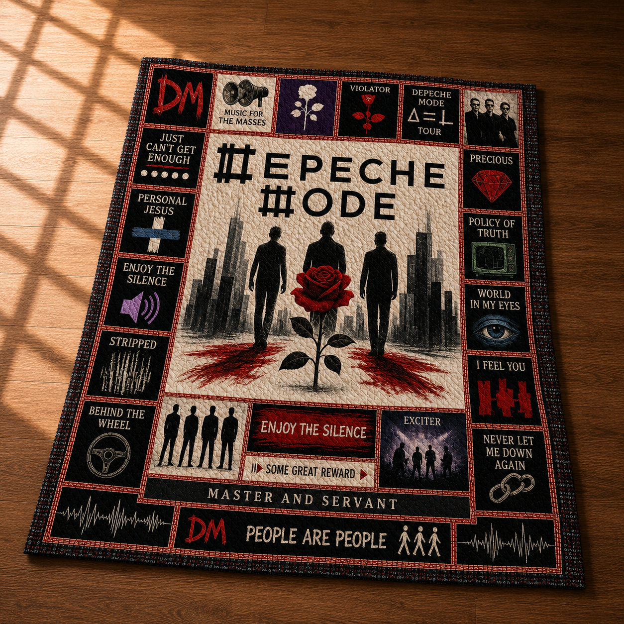 Depeche Mode Quilt Blanket – A Rock And Roll Forever Tribute To A Amazing Band