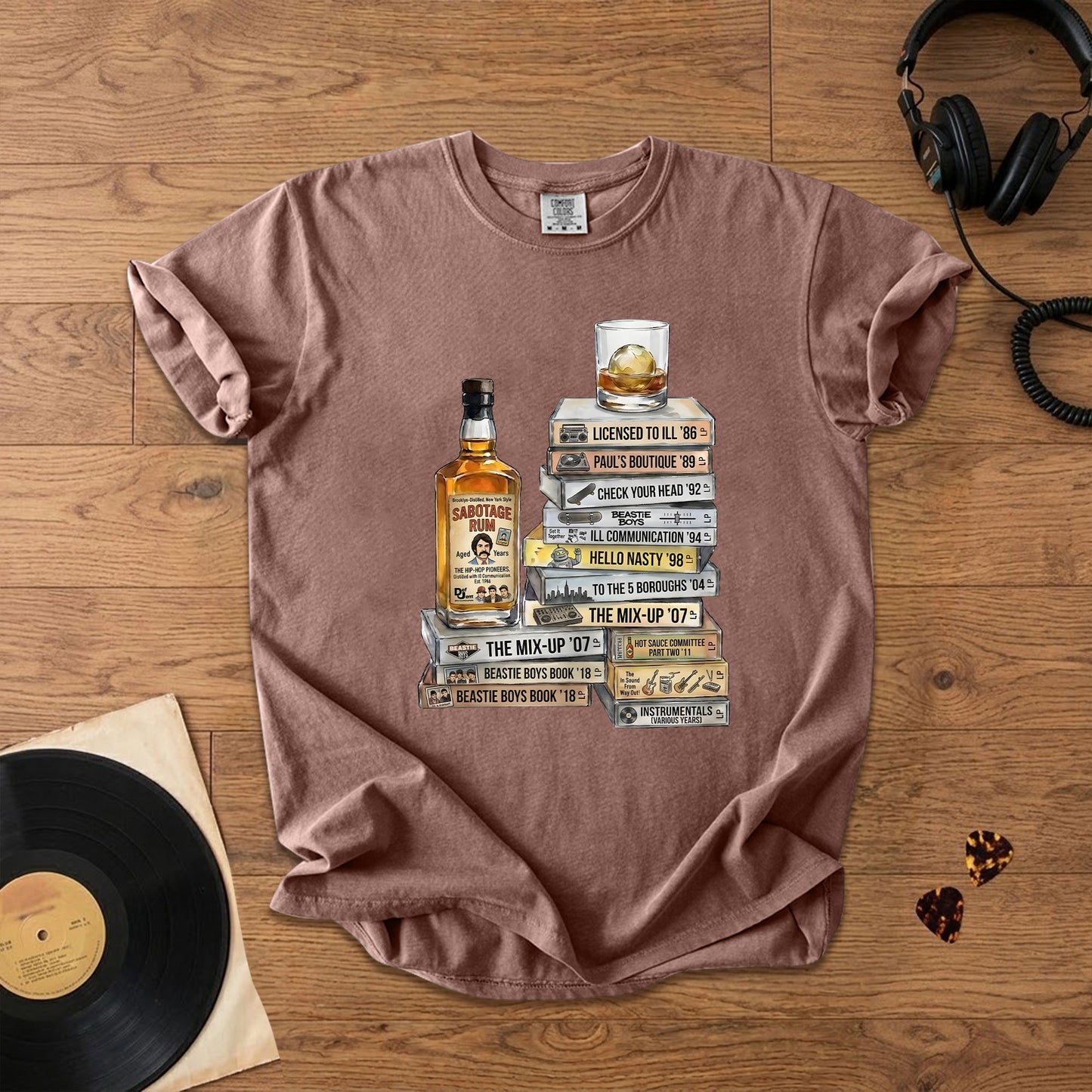 Beastie Boys Cassette Album Collection T-Shirt – Retro Rock Music Beastie Boys Merch Tee