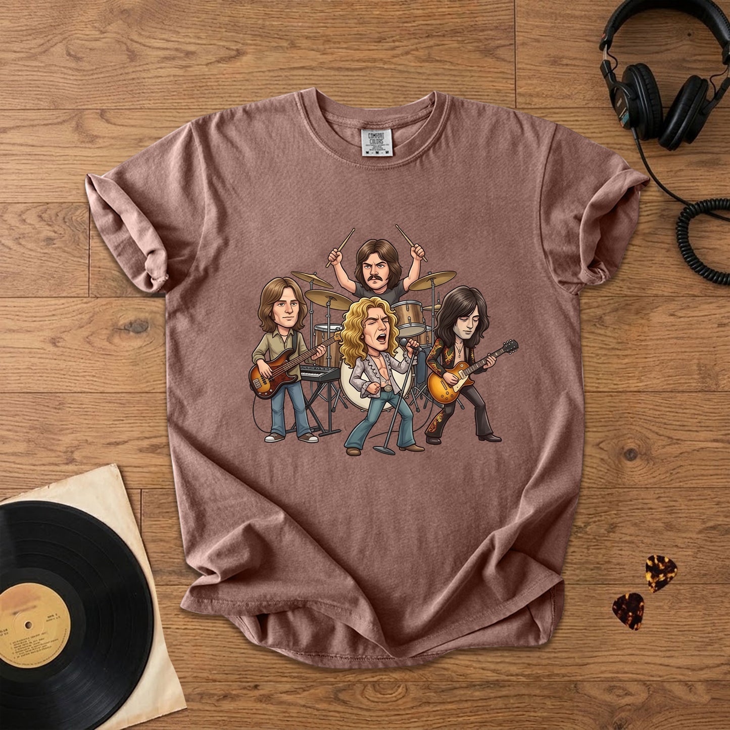 Led Zeppelin Vintage Rock Band Graphic T-Shirt – Classic Music Fan Tee