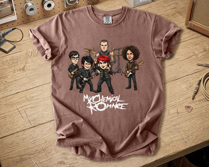 My Chemical Romance Comfort Colors Tee – Band Members Tribute Classic Emo Rock Shirt