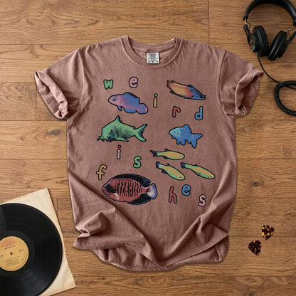 Weird Fishes Radiohead Comfort Tee – Space & Retro Rock Inspired Graphic Shirt