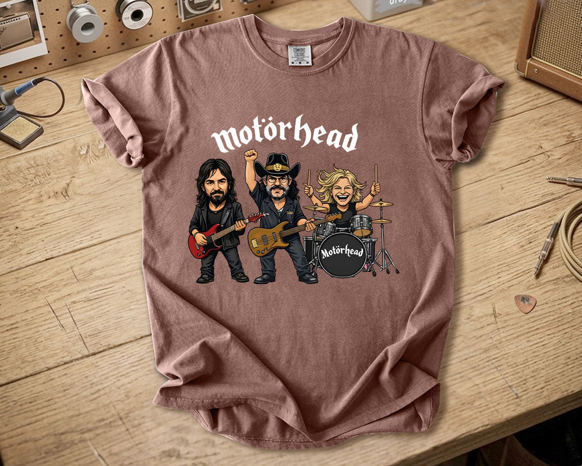 Motörhead Comfort Colors Tee – Lemmy Kilmister Band Members Tribute Classic Rock Shirt