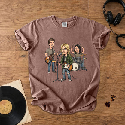 Nirvana Vintage Grunge Band Graphic T-Shirt – Retro Music Fan Comfort Tee