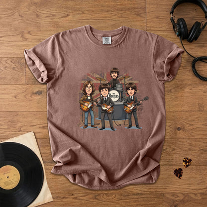 Vintage Beatles Band Comfort Tee – Classic Rock Graphic T-Shirt