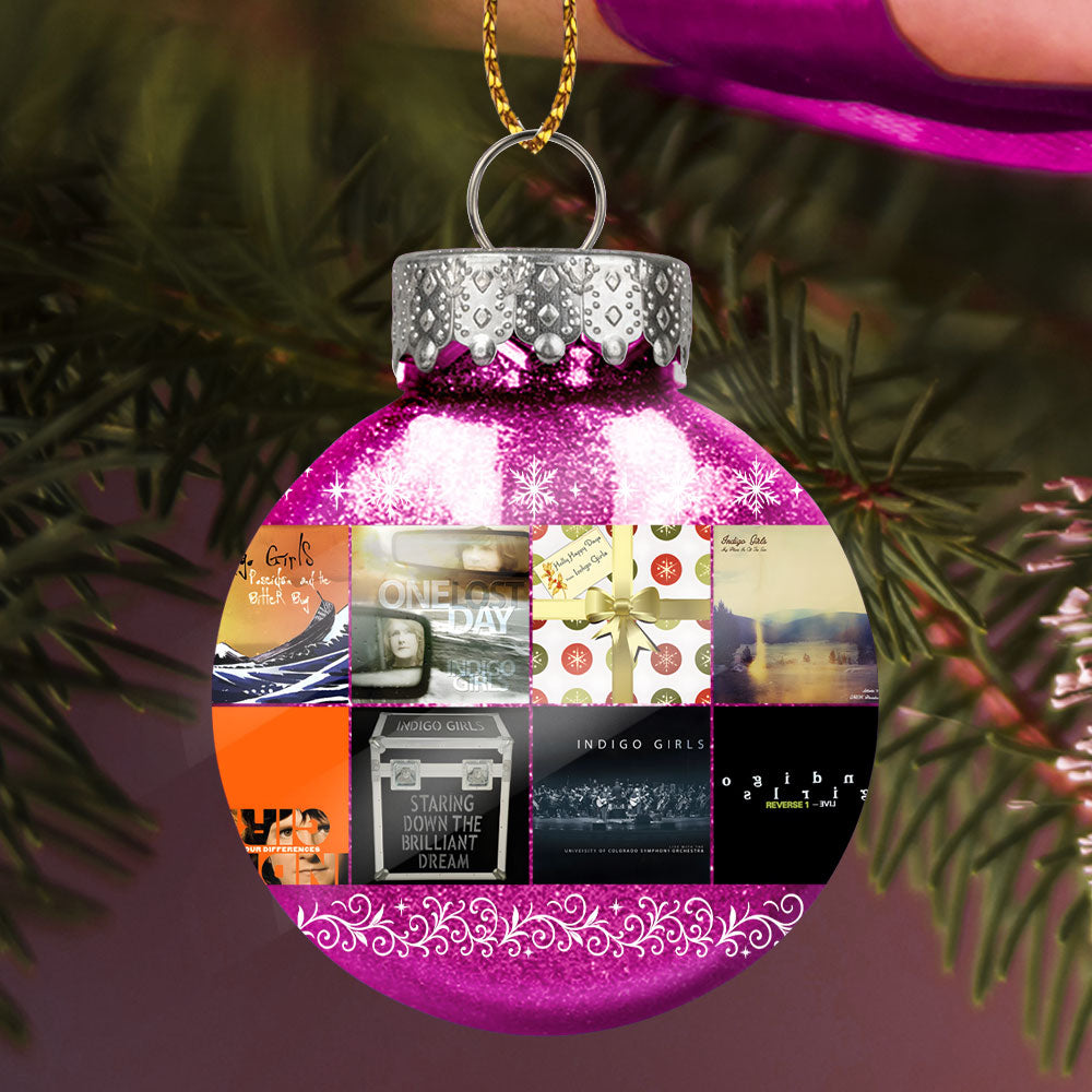 Indigo Girls Ornament – Folk Harmony in Holiday Glow