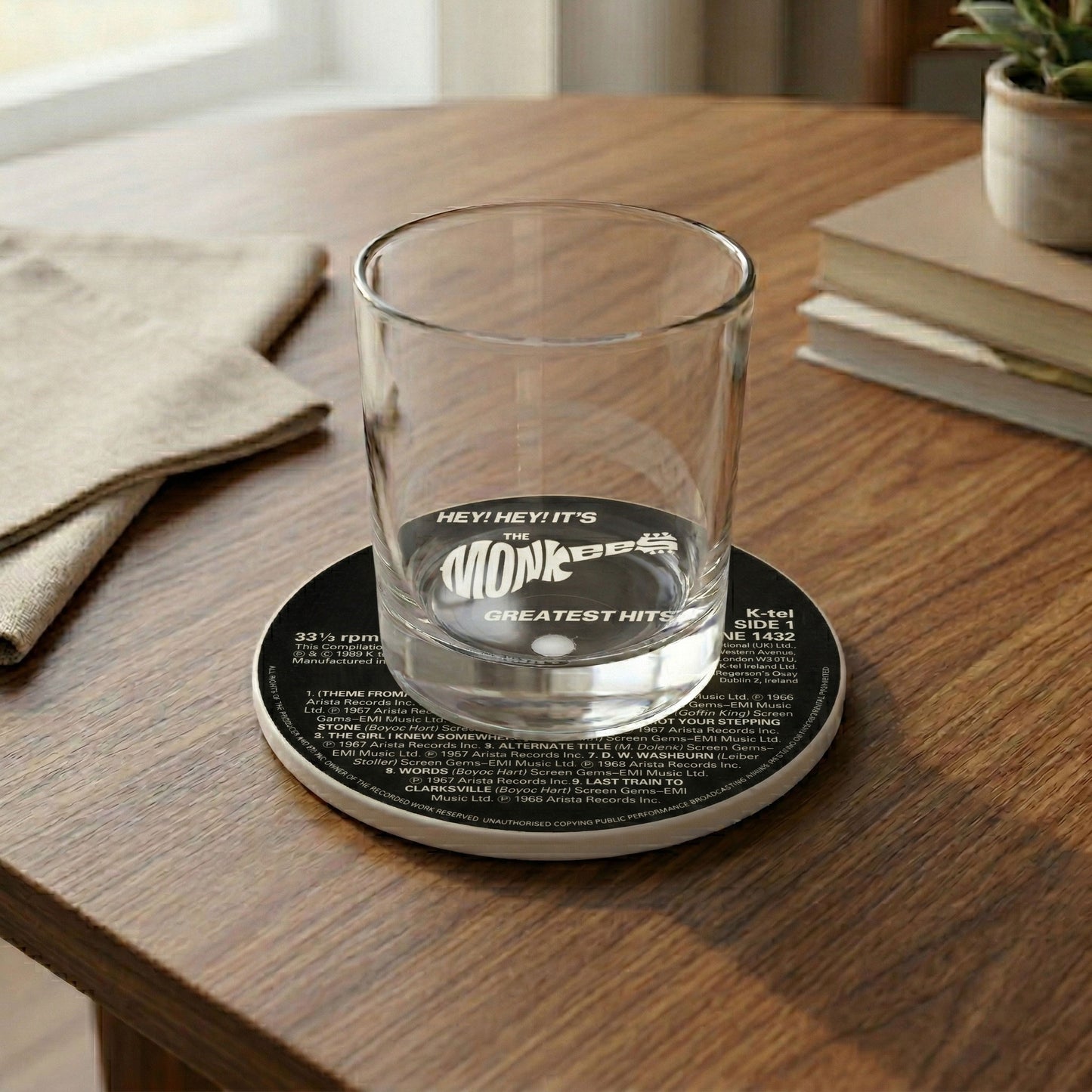 The Monkees Album Coaster Set – Ceramic, Gift for Music Lovers