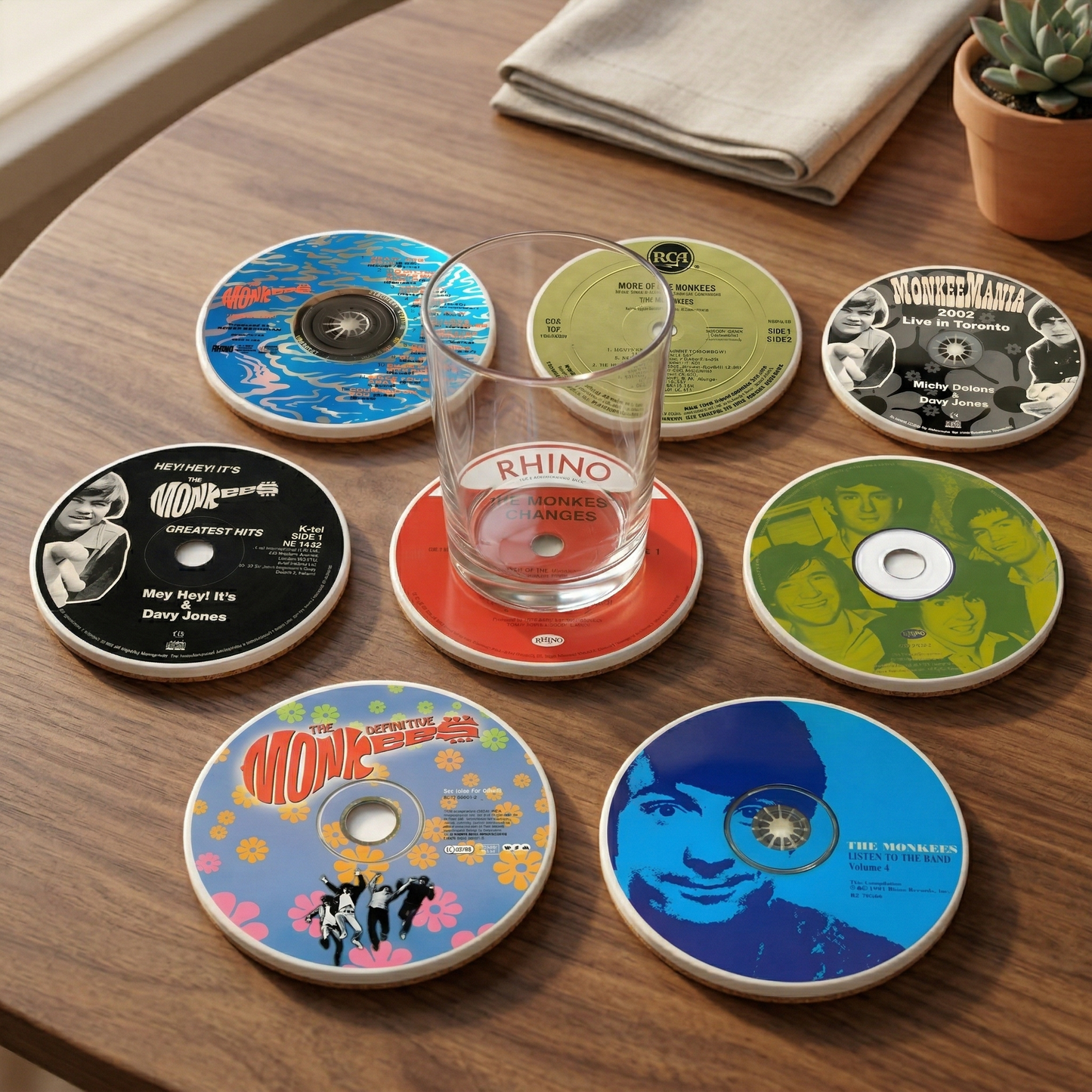 The Monkees Album Coaster Set – Ceramic, Gift for Music Lovers