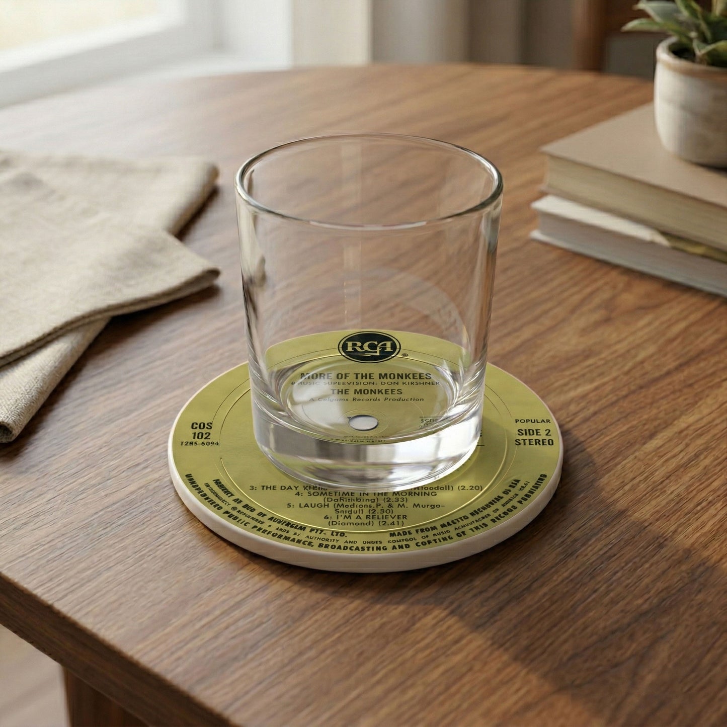 The Monkees Album Coaster Set – Ceramic, Gift for Music Lovers