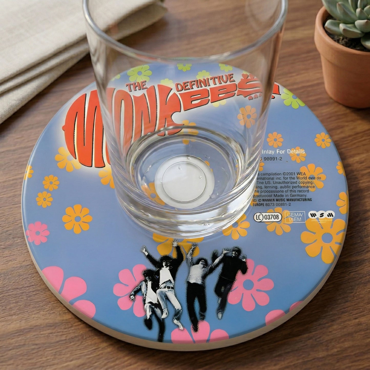 The Monkees Album Coaster Set – Ceramic, Gift for Music Lovers