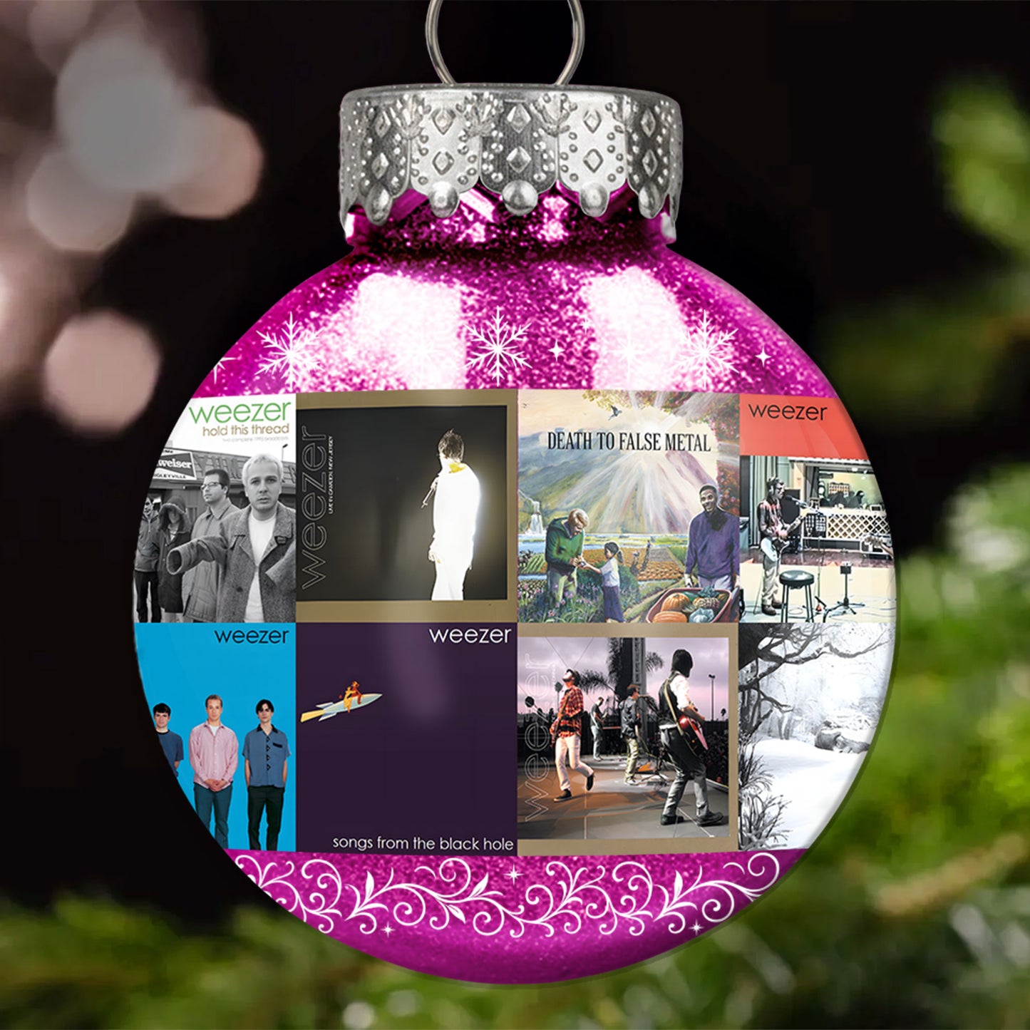 Weezer Ball Ornament – Alternative Rock Legends
