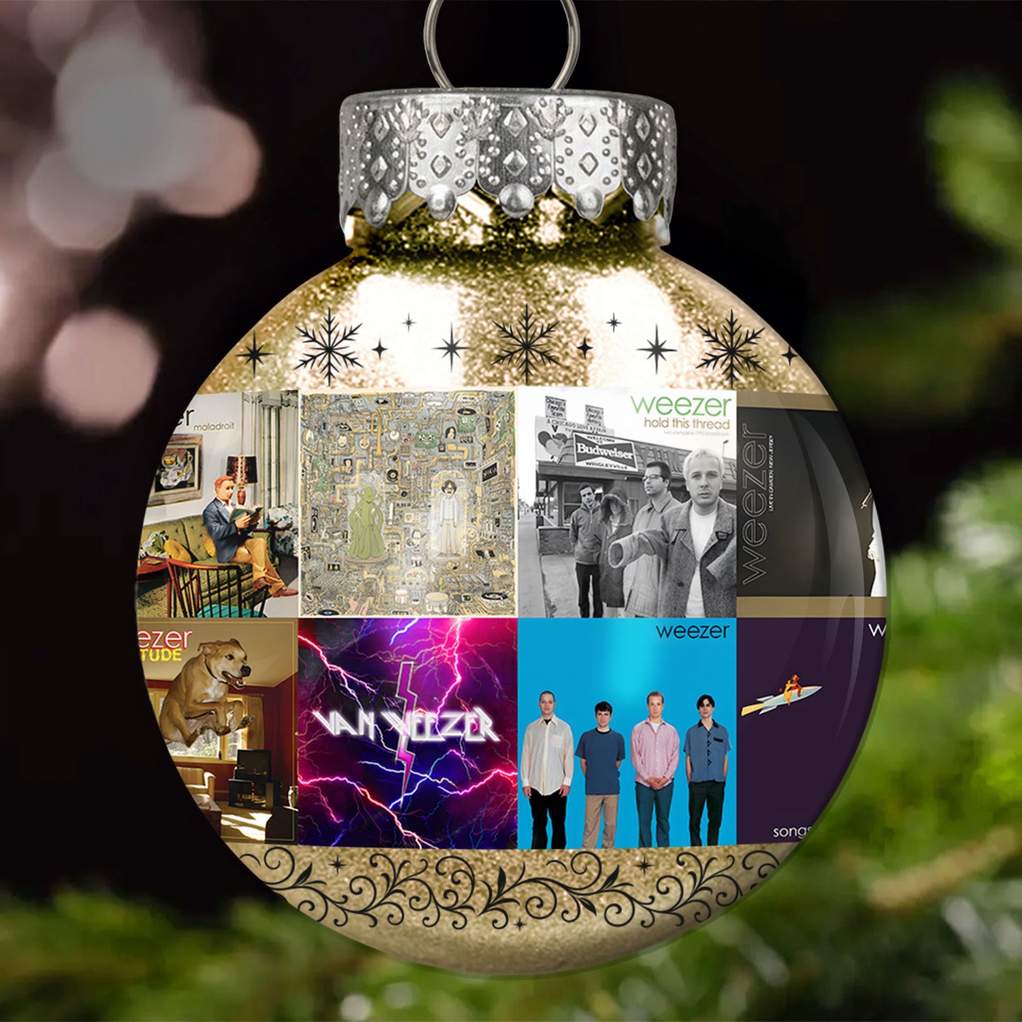 Weezer Ball Ornament – Alternative Rock Legends