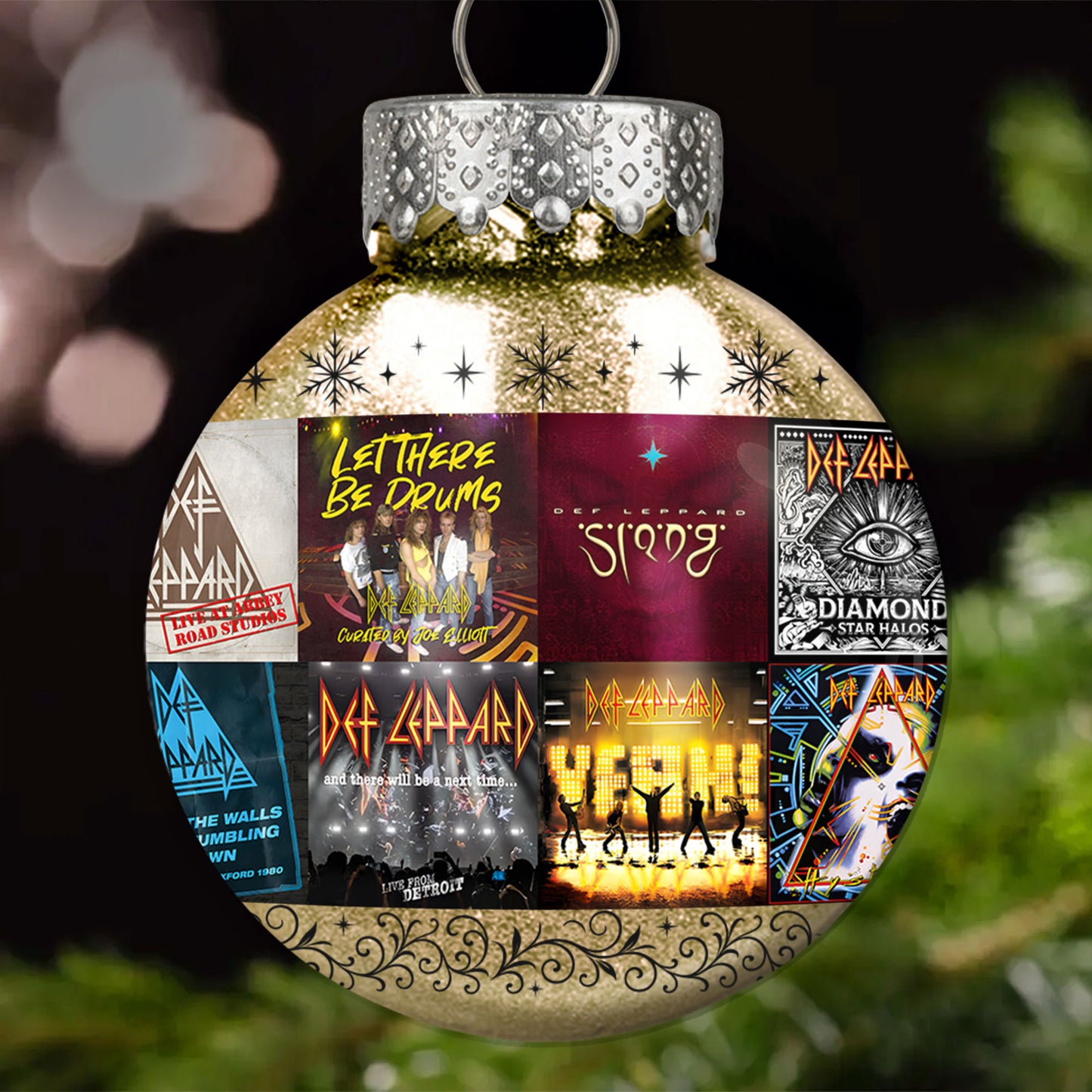 Def Leppard Ball Ornament – Rock ’n’ Roll Glory