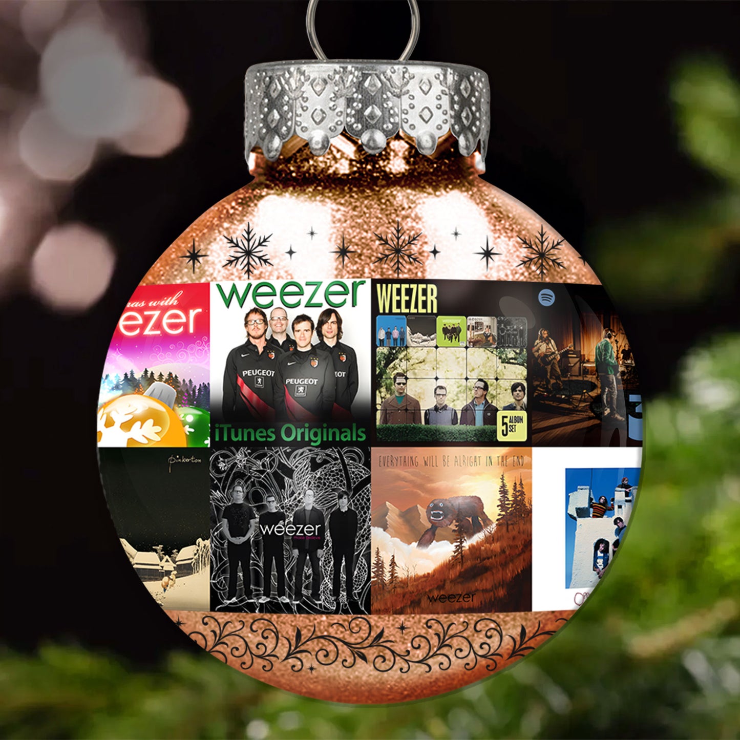 Weezer Ball Ornament – Alternative Rock Legends