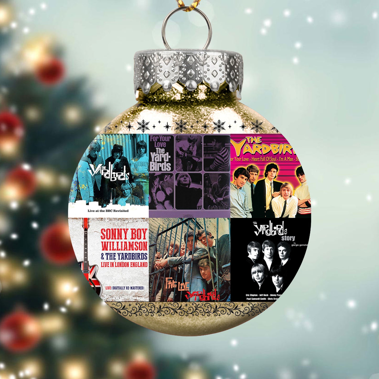 The Yardbirds Album Collage Ornament – Classic Rock Christmas Decoration