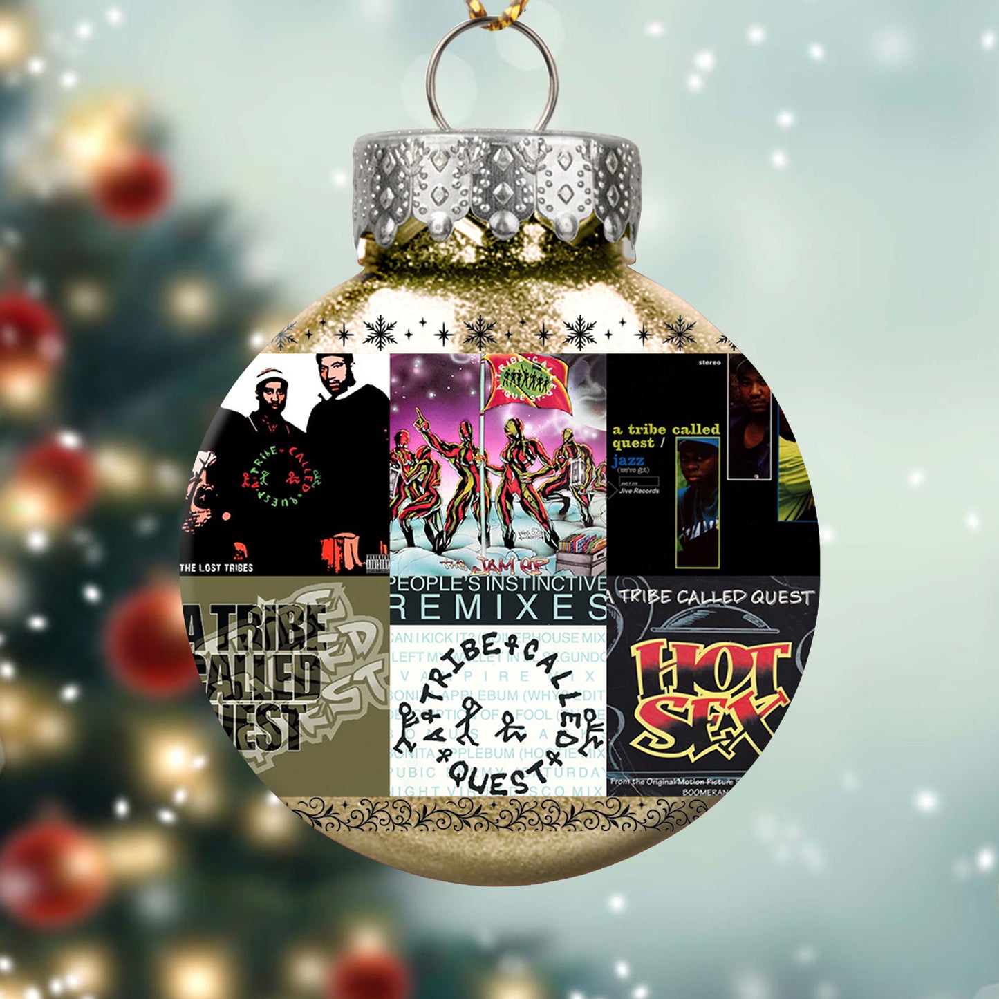 A Tribe Called Quest Ball Ornament – Hip-Hop Legends in Holiday Style