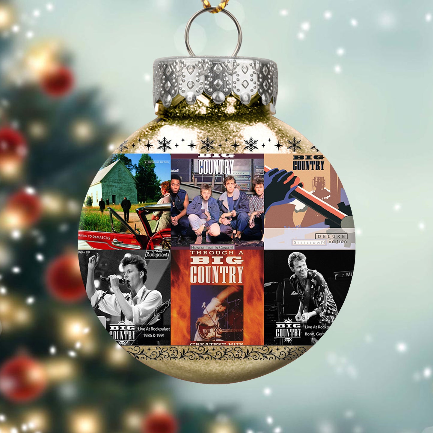 Big Country Album Collage Ornament – Classic Rock Christmas Decoration