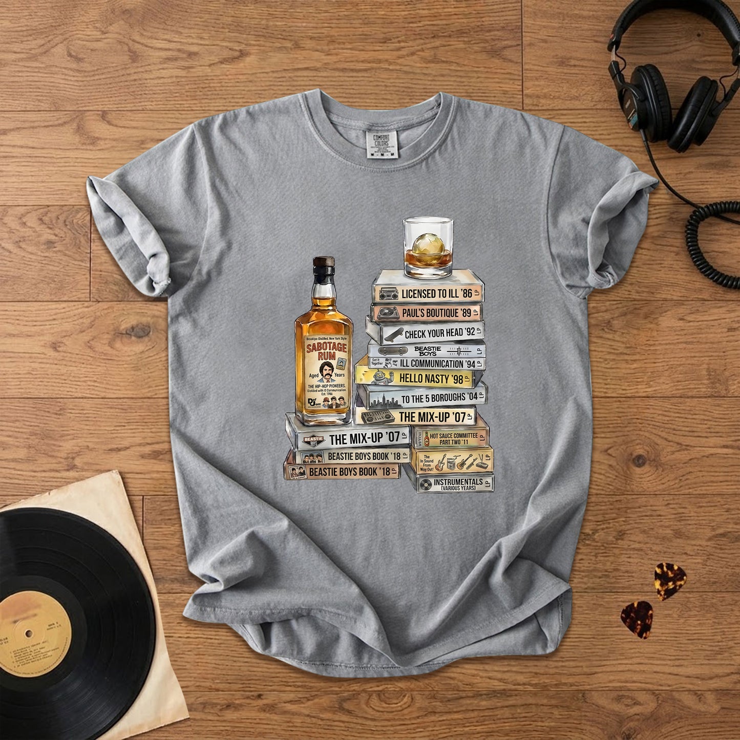 Beastie Boys Cassette Album Collection T-Shirt – Retro Rock Music Beastie Boys Merch Tee