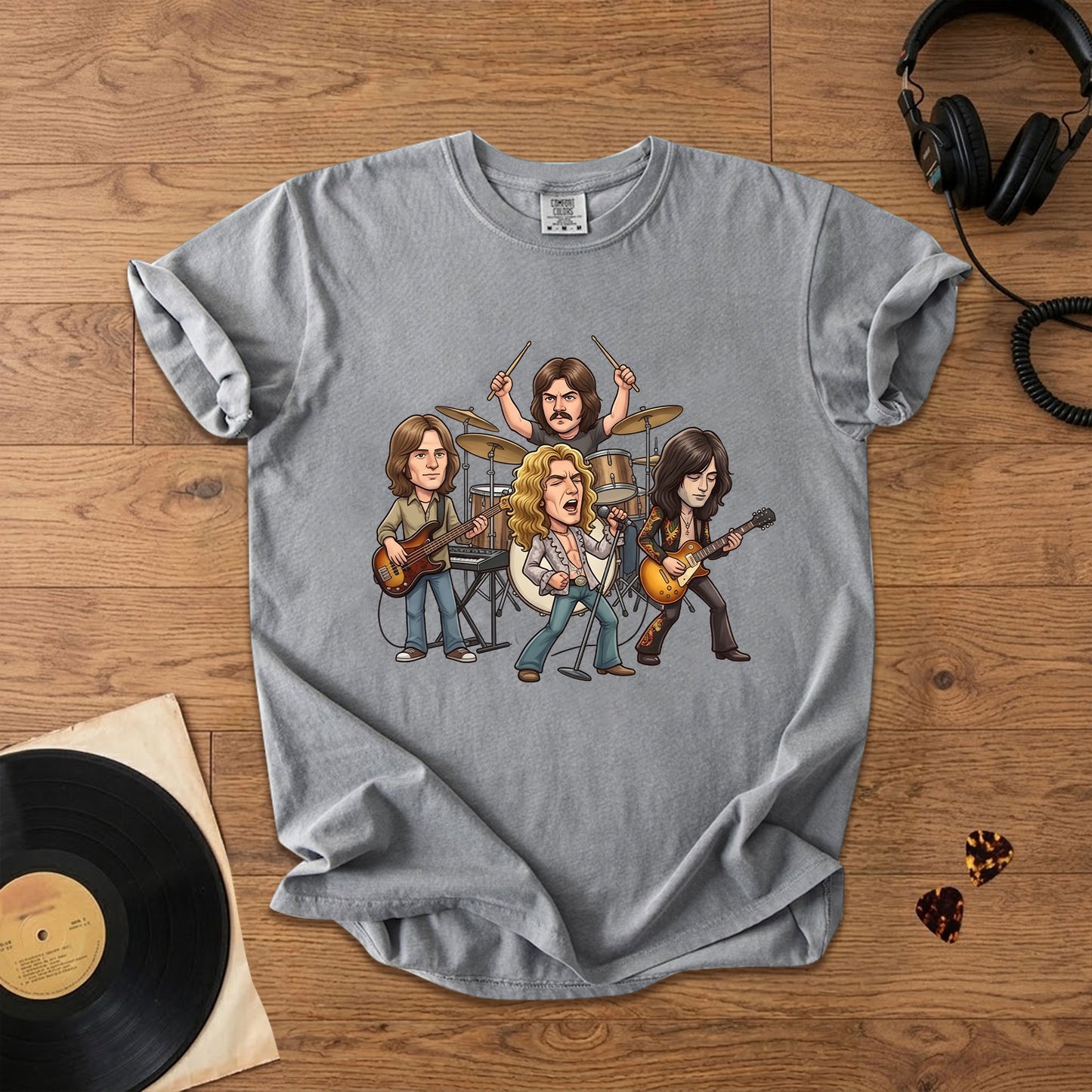 Led Zeppelin Vintage Rock Band Graphic T-Shirt – Classic Music Fan Tee