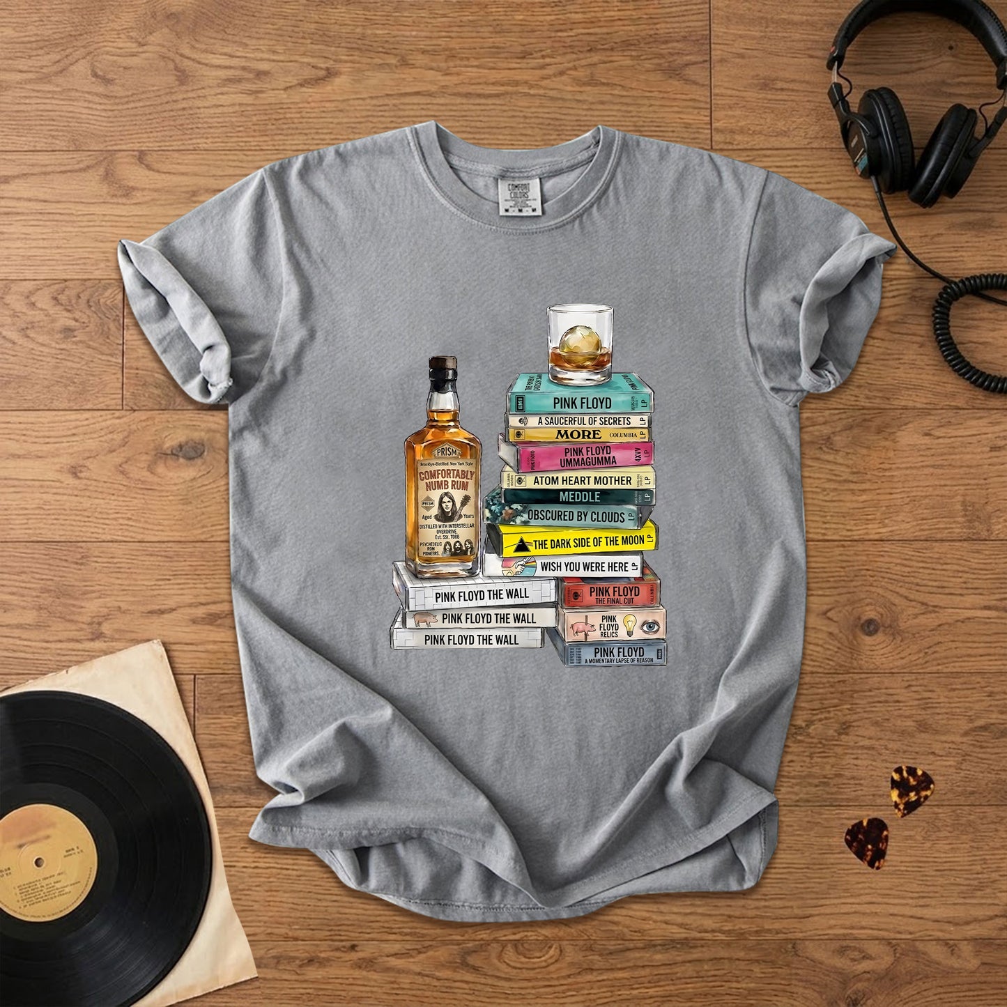 Pink Floyd Cassette Collection T-Shirt – Retro Music Pink Floyd Band Merch Tee