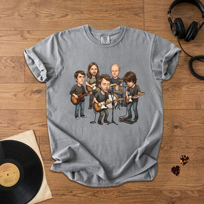 Radiohead Vintage Alternative Rock Band Comfort Tee – Retro Music Fan T-Shirt